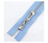 Zipper 5Pcs 3# 15/18/20/25/30/40/50/60/70cm Metal Zipper Lock Zippers Decoration Zip for Sewing Bags DIY Clothing Accessories(B89-SkyBlueSilver,OPENEND-NO3-50CM_5PCS)