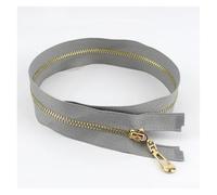 Zipper 5Pcs 3# 15/18/20/25/30/40/50/60/70cm Metal Zipper Lock Zippers Decoration Zip for Sewing Bags DIY Clothing Accessories(B260-GreyGold,CLOSEEND-NO3-30CM_5PCS)