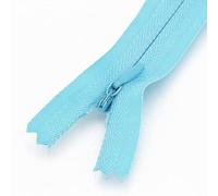 Zipper 5pcs Nylon Coil Invisible Zippers Multicolor 18-60cm Sewing Repair Kit for Apparel Crafts(Lake Blue,60cm)