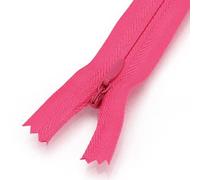 Zipper 5pcs Nylon Coil Invisible Zippers Multicolor 18-60cm Sewing Repair Kit for Apparel Crafts(Rose red,50cm)