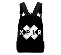Zipper Backpack Sam and Colby XPLR Women's Casual School Bag Suitable for Girls Boys Students Teenagers (5 30 * 13 * 42CM)