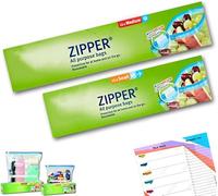Zipper Bags All-Purpose, 20 Bags (12x Small/1L, 8x Medium/3L), Zip Tight Seal, Dishwasher Safe, Resealable, Tear-Resistant, for Storing, Freezing & Organising