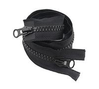 Zipper, Black Double Open-end Zippers, 60cm-5M Big Tent Zipper Sided Slider for Sewing Mosquito Net 1pcs(250cm)
