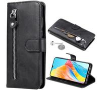 Zipper Case Wallet for Oppo A5i, Zipper Pocket with Card Holder for Women Men Flip Stand Cases, Magnetic Cover for Oppo A5i-10