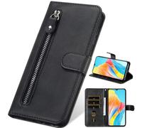Zipper Case Wallet for Oppo A5i, Zipper Pocket with Card Holder for Women Men Flip Stand Cases, Magnetic Cover for Oppo A5i-05
