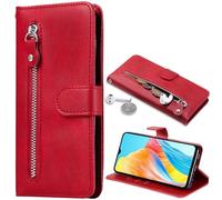 Zipper Case Wallet for Oppo A5i, Zipper Pocket with Card Holder for Women Men Flip Stand Cases, Magnetic Cover for Oppo A5i-08