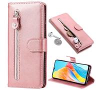 Zipper Case Wallet for Oppo A5i, Zipper Pocket with Card Holder for Women Men Flip Stand Cases, Magnetic Cover for Oppo A5i-07