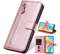Zipper Case Wallet for Realme C71 4G India, Zipper Pocket with Card Holder for Women Men Flip Stand Cases, Magnetic Cover for Realme C71 4G India-02