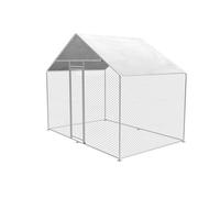 Zipper Chicken Run UV-Resistant Sun Shelter CR322 Galvanized PVC Coated
