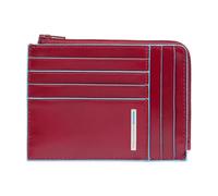 Piquadro Blue Square credit card case RFID leather 12 cm red