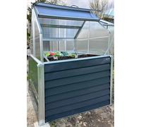 Zipper Cold Frame Planter with 2 Planting Trays Aluminum Frame + Storage BGWH169