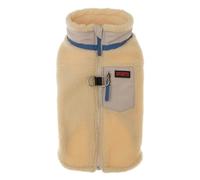 Zipper Design Fleece Warm Bulldog Pug Chihuahua Shiba Inu Jacket Windproof Cold Snow Pet Coat,A,L