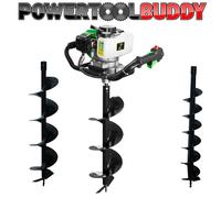 Zipper Earth Auger Drill Borer ZI-ELB70 2 Stroke 51cc 1500w Inc 3 Augers