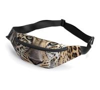 Zipper Fanny Pack for Men Women Fashion Waist Bag Stylish Crossbody Bags with Adjustable Strap African Animal Leopard Travel Chest Bags Belt Bags for Running Hiking Workout Cycling, African Animal