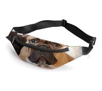 Zipper Fanny Pack for Men Women Fashion Waist Bag Stylish Crossbody Bags with Adjustable Strap Cute French Bulldog Travel Chest Bags Belt Bags for Running Hiking Workout Cycling, Cute French Bulldog