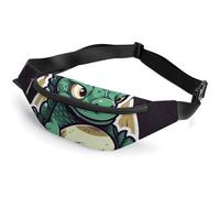 Zipper Fanny Pack for Men Women Fashion Waist Bag Stylish Crossbody Bags with Adjustable Strap Little Green Dragon's Egg Travel Chest Bags Belt Bags for Running Hiking Workout Cycling, Little Green