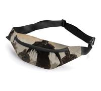 Zipper Fanny Pack for Men Women Fashion Waist Bag Stylish Crossbody Bags with Adjustable Strap Many Zombie Travel Chest Bags Belt Bags for Running Hiking Workout Cycling, Many Zombie, 14.2 × 5.9