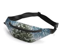 Zipper Fanny Pack for Men Women Fashion Waist Bag Stylish Crossbody Bags with Adjustable Strap Merry Christmas Pine Tree Travel Chest Bags Belt Bags for Running Hiking Workout Cycling, Merry Christmas