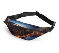 Zipper Fanny Pack for Men Women Fashion Waist Bag Stylish Crossbody Bags with Adjustable Strap New York City Scenery Travel Chest Bags Belt Bags for Running Hiking Workout Cycling, New York City