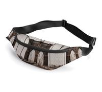 Zipper Fanny Pack for Men Women Fashion Waist Bag Stylish Crossbody Bags with Adjustable Strap Photo of Brooklyn Bridge Travel Chest Bags Belt Bags for Running Hiking Workout Cycling, Photo of