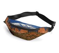 Zipper Fanny Pack for Men Women Fashion Waist Bag Stylish Crossbody Bags with Adjustable Strap Pikes Peak Colorado Travel Chest Bags Belt Bags for Running Hiking Workout Cycling, Pikes Peak Colorado