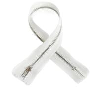 Zipper Fastener 10pcs 3# Durability Metal Zippers Length 8/10/10/12cm, White Gold/Black Silver/White Silver for Clothes(WhiteSilver,8cm)