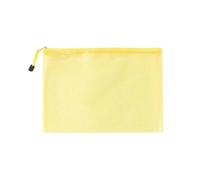 Zipper File Wallet, Zipper Storage Bags Multicolor Multiple Sizes Pack of 10(Yellow,A5 (23.5CMX17CM))