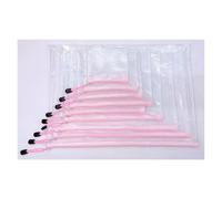 Zipper Folder A3/A4/A5/A6 Mesh Zipper Pouch Waterproof Plastic Document File Organizer Large Capacity Archive Folder for File Storage(19-A5(24X18CM)-1pc)