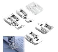 Zipper Foot for Sewing Machine - 5Pcs Invisible Zipper Foot Accessories - Compatible with Brother Singer Janome Household Low Shank Sewing Machines