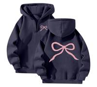Zipper Hoodie Women's Oversize with Back Print Leisure Teenager Girls Sweatshirt Aesthetic Y2K Hip Hop Hoodie Long Sleeve Hooded Sweat Harajuku Sweatshirts Hooded Jacket with Drawstring and Pockets
