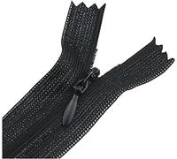 Zipper, Invisible Zipper,5 pcs 60cm 3# Nylon Zippers Colored Coil Lace for Clothes, Cushion Tailor Accessory, Red(Svart)