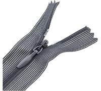 Zipper, Invisible Zipper,5 pcs 60cm 3# Nylon Zippers Colored Coil Lace for Clothes, Cushion Tailor Accessory, Red(Dark Gray)