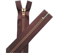 Zipper, Invisible Zipper,7 pcs/lot 18cm 5# Resin Nylon Zippers for Clothing, Home Textiles, Trousers Handmade DIY Sewing Accessory, Red(Coffee)