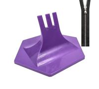 Zipper Jig Tool, Auxiliary Zipper Pull Tool, Quilting Jig Fixture [for] Stress-Free Sewing, PVC Material With Compact Build, 13.6x12x9cm, For Sewing Enthusiasts, For Quilts, Bags And Garment Sew