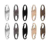 Zipper Lock Clips Anti Theft - 10PCS Double Sided Zip Clips - Theft Deterrent Detachable Zipper Connectors - Compact Bag Anti Pickpocket Zip Lock for Travel Outdoor Protection