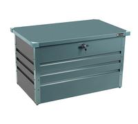 Zipper Metal Garden Storage Chest Grey GAB100AN