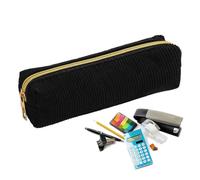 Zipper Pencil Pouch - Pencil Case Aesthetic,Corduroy Stationery Bag Solid Color Large Capacity for Student Teen Pens Ruler Marker