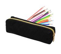 Zipper Pencil Pouch | Pencil Case Aesthetic,Solid Color Corduroy Stationery Bag Large Capacity for Pens Eraser Ruler Card Girls Boys