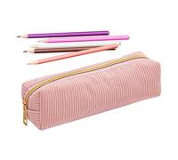 Zipper Pencil Pouch Solid Color Corduroy Large Capacity Zipper Pouch