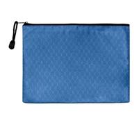 Zipper Plastic Document Pouch, Oxford Cloth Plastic Document Folders | Multicolor A5 12 Pack: Office Use(Blue-23.5x17.5cm)