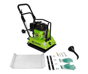 Zipper Plate Compactor Petrol RPE90 15500N 4-Stroke 5.5HP Heavy Duty