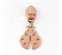 Zipper Pull 5 Pcs 5# Pulls for Nylon Zippers Handbag Plastic Head Sliders Bag Zip Puller Repair Kits DIY Sewing Accessories Replacement(Rosegold 1)