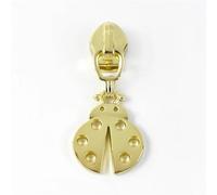 Zipper Pull 5 Pcs 5# Pulls for Nylon Zippers Handbag Plastic Head Sliders Bag Zip Puller Repair Kits DIY Sewing Accessories Replacement(LightGold 1)