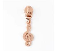 Zipper Pull 5 Pcs 5# Pulls for Nylon Zippers Handbag Plastic Head Sliders Bag Zip Puller Repair Kits DIY Sewing Accessories Replacement(Rosegold 3)