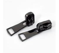 Zipper Pull Replacement 3/5/10Pcs 5# 8# Rotatable Double-Sided Zipper Sliders for Metal Zippers Clothes Jacket Zip Puller Head Zips Lock(Black,3PCS_NO5)