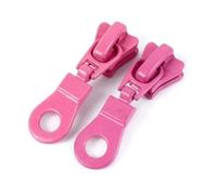 Zipper Pull Replacement 5/10/20Pcs 5# Zipper Slider for Resin Zippers Tape Clothes Pencil Bag Zip Pulls Head Repair Kit DIY Replacement(PeachRed,5PCS_FORRESIN-NO5)