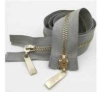 Zipper Pull Replacement, Metal Fastener(Gris,120CM)