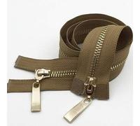 Zipper Pull Replacement, Metal Fastener(Light Khaki,80CM)