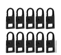Zipper Pull Replacement Parts, Zipper Pull Tabs Replacement Repair Kit 200Pcs Detachable Universal Metal Multicolor(Color1)