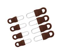 Zipper Pull Replacement Parts, Zipper Pulls 120pcs Replacement Pull Puller End Fit RopeTag Clothing Zip Multicolor(Small Brown)
